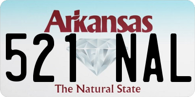 AR license plate 521NAL