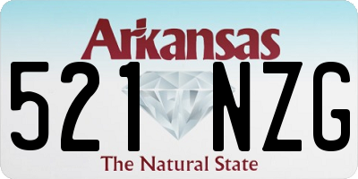 AR license plate 521NZG