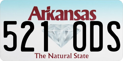 AR license plate 521ODS