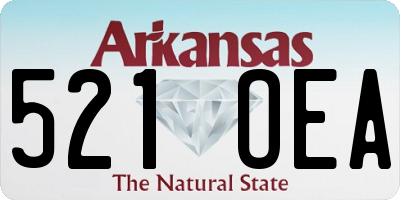 AR license plate 521OEA