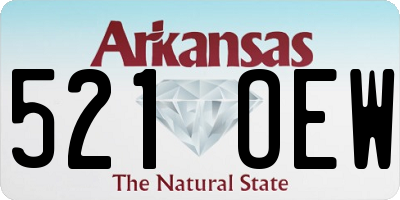 AR license plate 521OEW