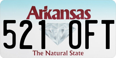 AR license plate 521OFT