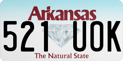 AR license plate 521UOK