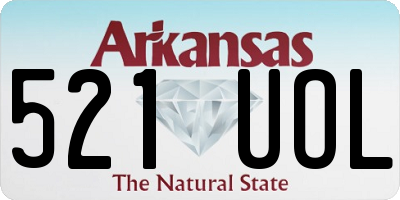 AR license plate 521UOL