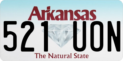 AR license plate 521UON