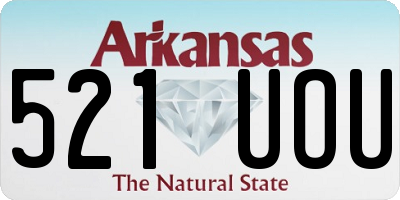 AR license plate 521UOU