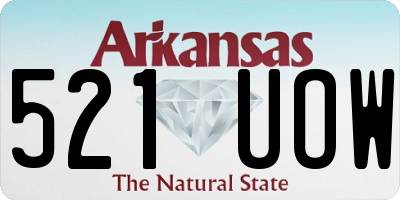 AR license plate 521UOW