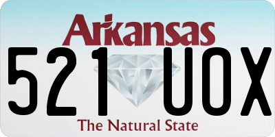 AR license plate 521UOX