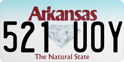 AR license plate 521UOY