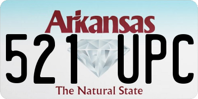 AR license plate 521UPC