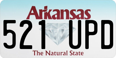 AR license plate 521UPD