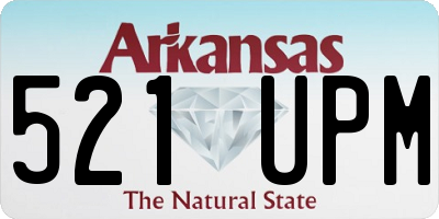 AR license plate 521UPM