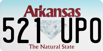 AR license plate 521UPO