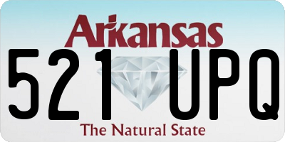 AR license plate 521UPQ