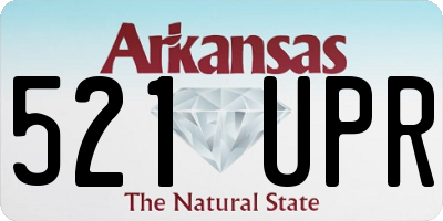 AR license plate 521UPR