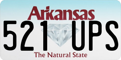 AR license plate 521UPS