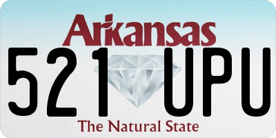 AR license plate 521UPU