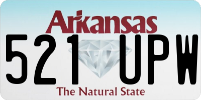 AR license plate 521UPW