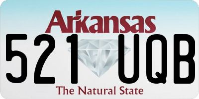 AR license plate 521UQB