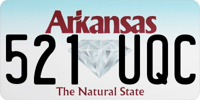 AR license plate 521UQC