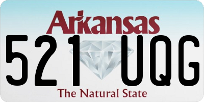 AR license plate 521UQG