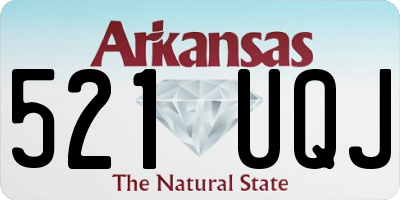AR license plate 521UQJ