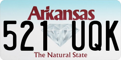AR license plate 521UQK