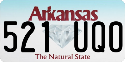 AR license plate 521UQO
