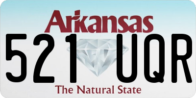 AR license plate 521UQR