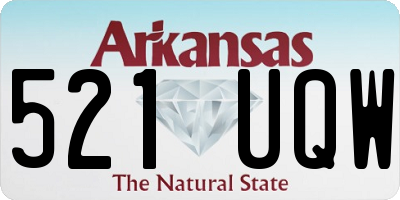 AR license plate 521UQW