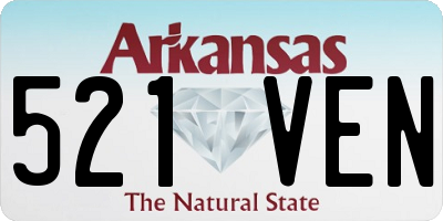 AR license plate 521VEN