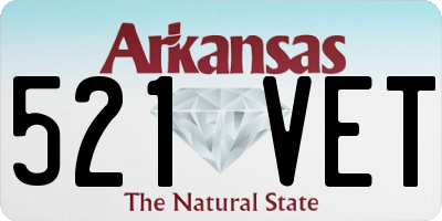 AR license plate 521VET