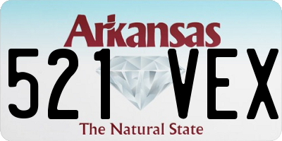 AR license plate 521VEX