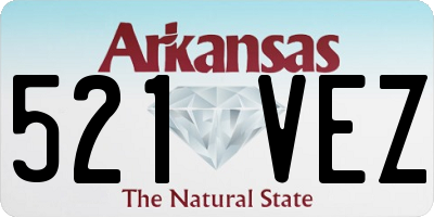AR license plate 521VEZ