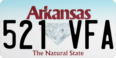AR license plate 521VFA