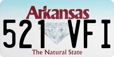AR license plate 521VFI