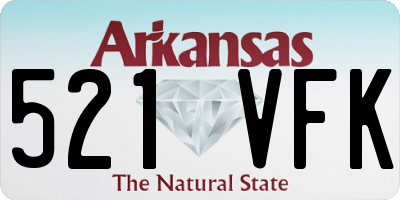AR license plate 521VFK