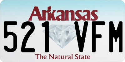 AR license plate 521VFM