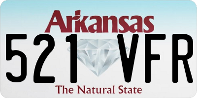 AR license plate 521VFR