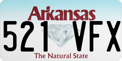 AR license plate 521VFX