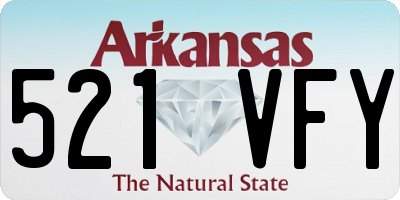 AR license plate 521VFY
