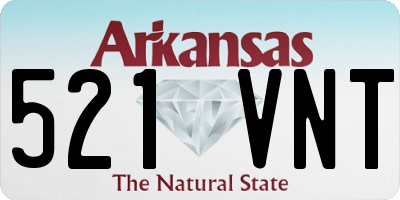 AR license plate 521VNT