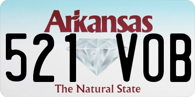 AR license plate 521VOB