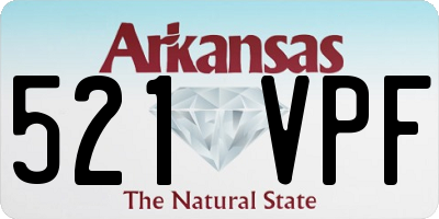 AR license plate 521VPF