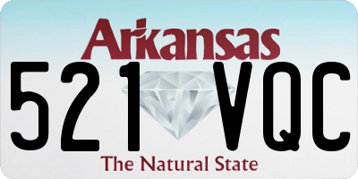 AR license plate 521VQC