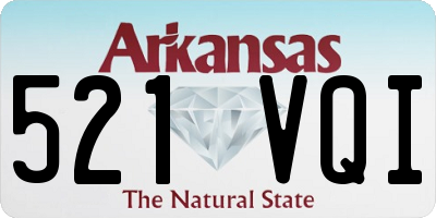 AR license plate 521VQI