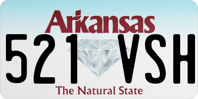AR license plate 521VSH