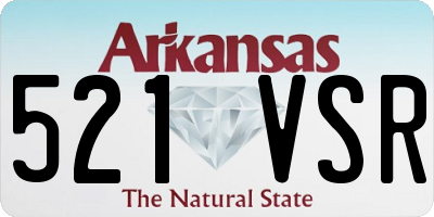 AR license plate 521VSR
