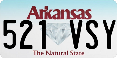 AR license plate 521VSY