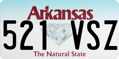 AR license plate 521VSZ